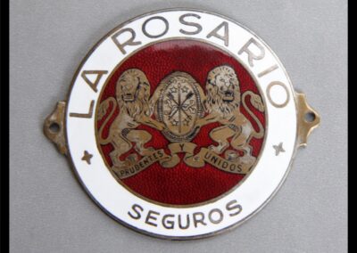 Insignia de La Rosario Compañía Argentina de Seguros.