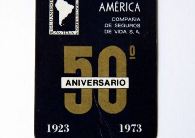 Calendario año 1973 – 50 º Aniversario – de Sud América Compañía de Seguros de Vida S. A.