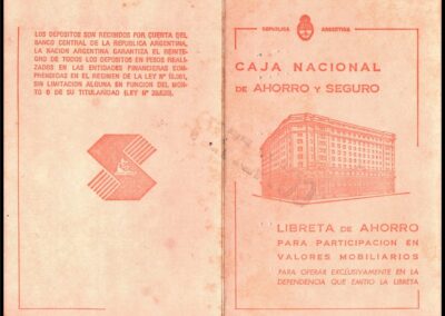 Libreta de Ahorro para Participación en Valores Mobiliarios de Caja Nacional de Ahorro y Seguro.