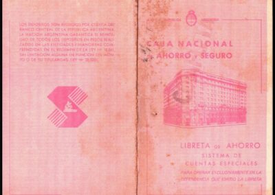 Libreta de Ahorro Sistema de Cuentas Especiales de Caja Nacional de Ahorro y Seguro.