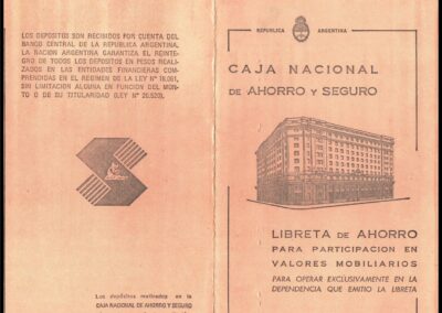 Libreta de Ahorro para Participación en Valores Mobiliarios de Caja Nacional de Ahorro y Seguro.