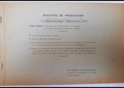 Libro Registro de Producción de Seguros en Sud América Compañía de Seguros de Vida S. A.