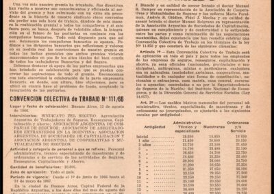 Sindicato del SEGURO. Nº 26. Junio-Julio-Agosto – Año 1966. Sindicato del Seguro de la República Argentina.