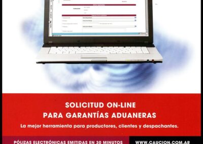 Folleto Solicitud On-Line para Garantías Aduaneras. Aseguradores de Cauciones S. A. Compañía de Seguros.