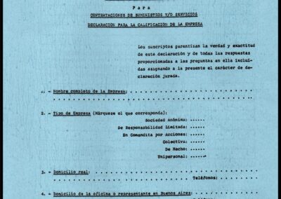 Seguro de Caución para Contrataciones de Suministros y/o Servicios. Suscriptores de Garantías S A de Servicios y Mandatos C. I. y F.