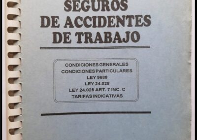 Manual de Seguros de Accidentes de Trabajo. Editorial El Mundo del Seguro S.R.L.