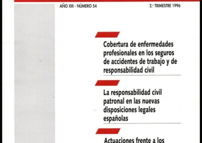 Gerencia de Riesgos. Año XIII – Nº 54. 2º Trimestre 1996. Fundación Mapfre Estudios.