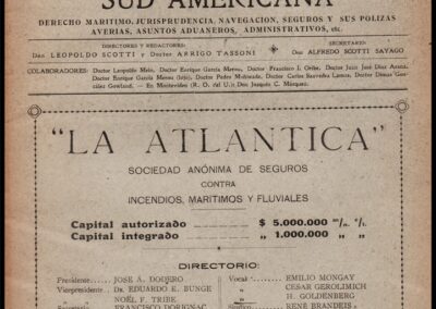 Revista Marítima Sud Americana. Año 1 – Nº 3. Octubre de 1920. Publicación mensual.