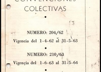 Texto de las Convenciones Colectivas. Años 1962, 1963 y 1964. Sindicato del Seguro de la República Argentina.