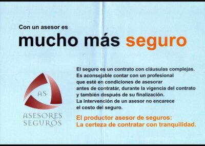 Folleto. Asesores Seguros. AAPAS – Asociación Argentina de Productores Asesores de Seguros.