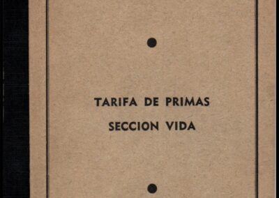 Sección Vida. Tarifa de Primas. La Universal Compañía Argentina de Seguros S. A.