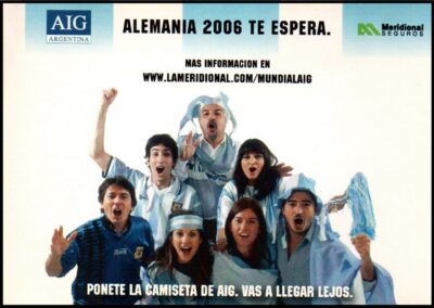 Alemania 2006 Te Espera. Calcomanía, La Meridional Compañía Argentina de Seguros S. A.