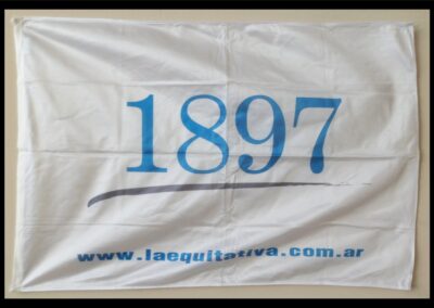 Bandera 1897 de La Equitativa del Plata Sociedad Anónima de Seguros.