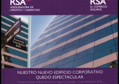 Pad para mouse. Nuestro Nuevo Edificio Corporativo. Royal & Sun Alliance Seguros Argentina S. A. El Comercio Compañía de Seguros a Prima Fija S. A.