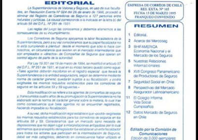Boletín Informativo Nº 24 Marzo de 1998. Colegio Profesional de Corredores de Seguros A. G.