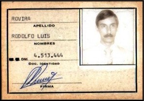 Credencial de Rodolfo Luis Rovira Empleado en Ancora Compañía Argentina de Seguros S. A.