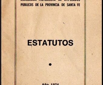 Estatutos de la Asociación Mutualista de Empleados Públicos de la Provincia de Santa Fé. Año 1974.