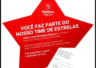 Folleto con Cupón para Sorteo de Bradesco Seguros S. A. (Brasil).
