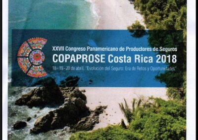 XXVII Congreso Panamericano de Productores de Seguros. 18, 19 y 20 de Abril 2018. COPAPROSE. Costa Rica. Programa del Evento.