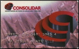 Credencial de Afiliado a Consolidar AFJP S. A.