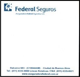 Taco Anotador de Aseguradora Federal Argentina S. A.