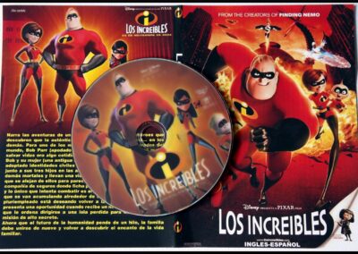 Los Increíbles. Película animada de aventuras y superhéroes del año 2004, Dirigida por Brad Bird.