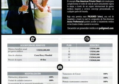 Folleto de Cobertura «Acceso Preferencial» por Hospitalización de Pan-American Life Insurance de Costa Rica, S. A. (Costa Rica).