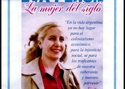 Afiche «A 99 Años del Nacimiento de Eva Perón». 07 de Mayo de 2018. Sindicato del Seguro de la República Argentina.