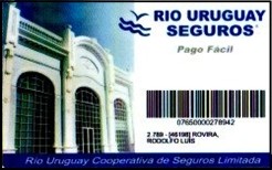 Tarjeta para Pago Electrónico de Río Uruguay Cooperativa de Seguros Limitada.