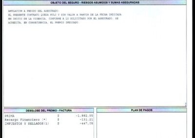 Endoso de Anulación de Póliza Seguro de Combinado Familiar. 15 de Junio de 2012. Mapfre Argentina Seguros S. A.