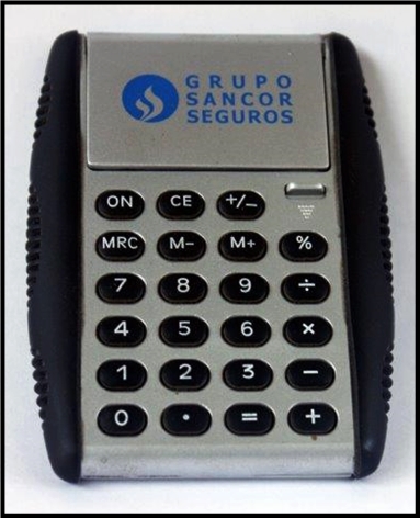 Grupo Sancor Seguros – Calculadora – (metálica)(con tapa) –