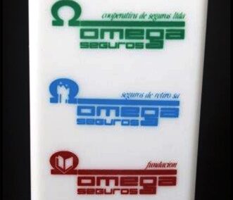 Portalápices de Omega Cooperativa de Seguros Limitada.