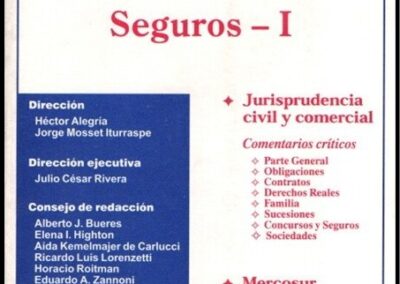 Seguros – I. Revista de Derecho Privado y Comunitario.