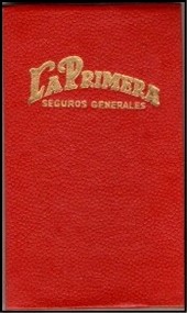 Libreta Anotador de La Primera Compañía Argentina de Seguros Generales S. A.