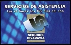 Credencial de Servicios de Asistencia de Seguros Bernardino Rivadavia Cooperativa Limitada.