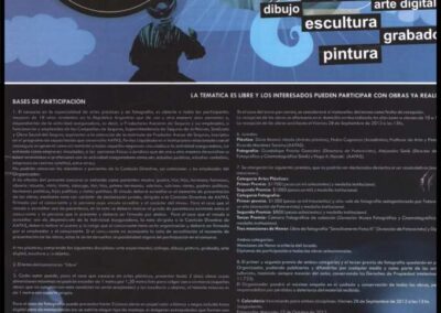 Folleto. Octavo Concurso Nacional de Artes Plásticas, Arte y Fotografía del año 2012. Comisión de Arte y Cultura. AAPAS – Asociación Argentina de Productores Asesores de Seguros.