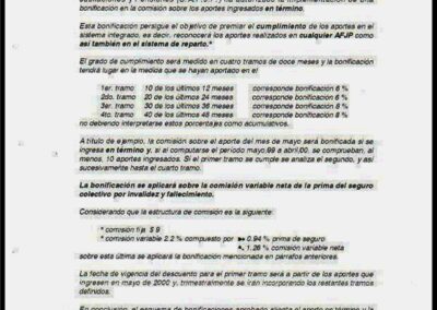 Comunicación Descuento de Comisiones. Marzo de 2000. Arauca Bit AFJP.