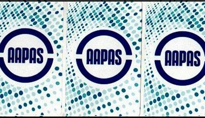 Calcomanías con el Logo. AAPAS – Asociación Argentina de Productores Asesores de Seguros.