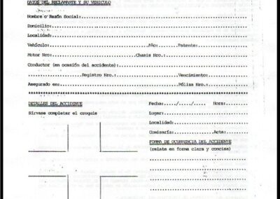 Formulario de Reclamo de Terceros. Aseguradores de Cauciones S. A. Compañía de Seguros.