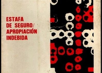 Estafa de Seguro / Apropiación Indebida. Enrique Bacigalupo. 1971.