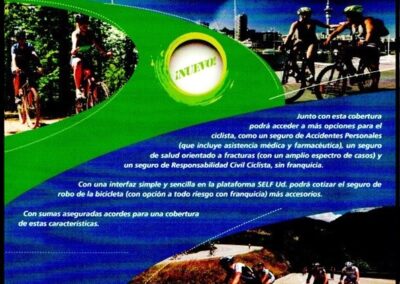 Folleto. Seguro Integral para Ciclistas. 2018. Federación Patronal Seguros S. A.