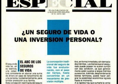 Informe Especial. Nº 10 – Mayo de 1991. La Buenos Aires Compañía Argentina de Seguros S. A.