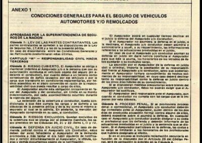 Condiciones Generales y Cláusula de Cobranza del Premio para el Seguro de Vehículos Automotores y/o Remolcados. La Continental Compañía de Seguros Generales S. A.