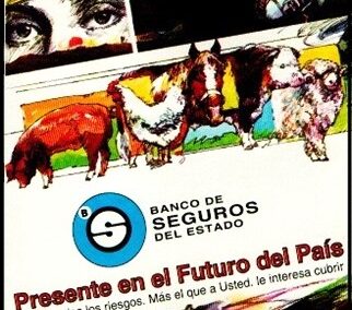 Folleto Institucional. Presente en el Futuro del País. 1996. Banco de Seguros del Estado. (Uruguay).