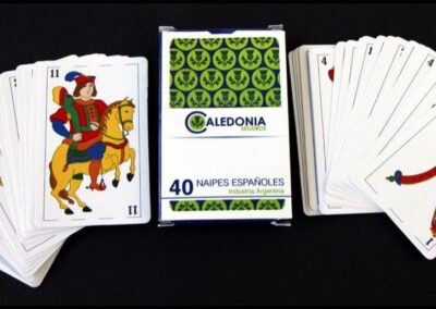 Mazo de cartas españolas. Caledonia Argentina Compañía de Seguros S. A.