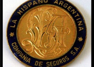 Medalla de La Hispano Argentina Compañia de Seguros S. A.