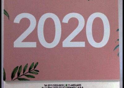 Calendario de escritorio Año 2020. Mazzeo y Alterleib S. A. Asesores de Seguros. Grupo Megapro S.A.