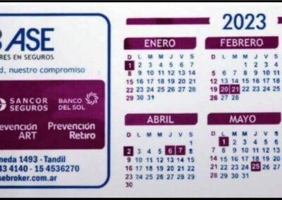 Calendario Año 2023. ASE Asesores en Seguros.