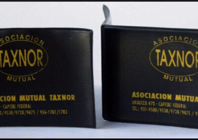 Portadocumentos de Asociación Mutual Taxnor.
