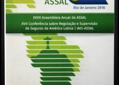 Anotador espiralado de XXVII Assembleia Anual da ASSAL. Rio de Janeiro 2016. ASSAL Asociación de Supervisores de Seguros de América Latina.